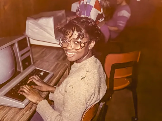  This is a photo of Venetia Peacock when she was a student 